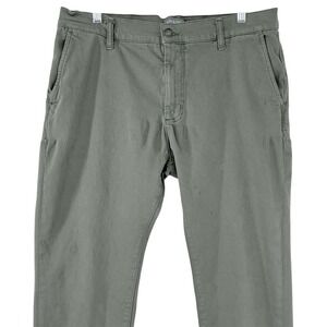 Ash & Erie Men's 36x29 Olive Green Pants Slim Fit Stretch Chino Casual